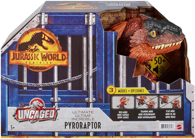 Zabawka interaktywna Mattel Jurassic World Pyroraptor Brązowy (0887961981797)