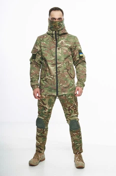 Комплект Куртка с флисом Terra Hot мультикам+ теплые штаны Protect мультикам. Бафф мультикам в подарок! (270079667/M)