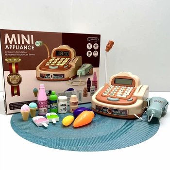 Кассовый аппарат Xie Toys с микрофоном/сканером и продуктами (6761A)
