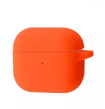 Чохол Silicone Case New for AirPods 4 з карабіном orange