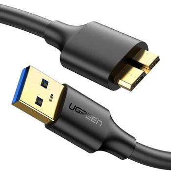 Кабель UGREEN US130 USB 3.0 A Male to Micro USB 3.0 Male Cable 0.5m Black (10840)