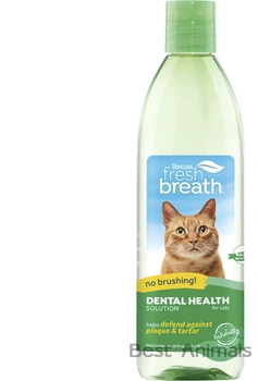 Добавка у воду для чистки зубів без використання щітки Tropiclean Fresh Breath Тропіклін для гігієни порожнини рота котів 473 мл (645095001152)