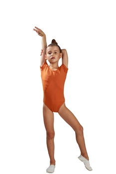 Купальник для танцев и гимнастики Dance & Sport N 6029 к/р бифлекс Теракот 2XL/134-140