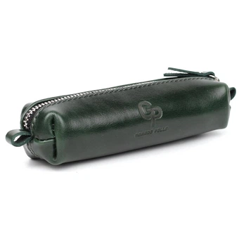 Зелёная ключница из гладкой кожи Grande Pelle 40239112