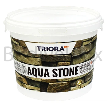 Лак для каменю TRIORA AQUA STONE для внутрішніх та зовнішніх робіт 2,5 л глянцевий