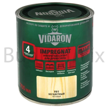 Захист-ґрунт для деревини Vidaron Impregnat V01 700 мл безбарвний