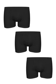 Трусы боксеры, 3 штуки John Frank 48(M) Чёрный (Black) (98426)