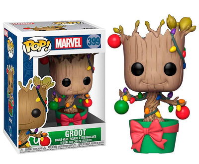 Figurka Funko Pop! Marvel Holiday Groot with Lights & Ornaments 8 cm (889698339827)