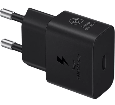 Мережевий зарядний пристрій Самсунг 25 ват Type-C Black (EP-T2510) Зарядний пристрій для Samsung Super Fast Charging PD3.0 PPS Galaxy S22 S23 S24 A54