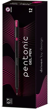 Набор ручек гелевых Linc Pentonic 0.7 мм 12 шт Розовых (420422)