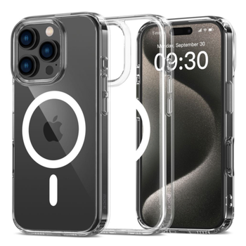 Чехол для iPhone 16 Pro Max c Magsafe Rock Crystal Series Прозрачный