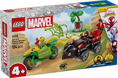 Конструктор Lego Super Heroes Спин и погоня за мотодинозавром Электро 11198
