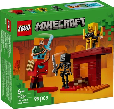 Конструктор Lego Minecraft Битва з лавою в Незері 21266