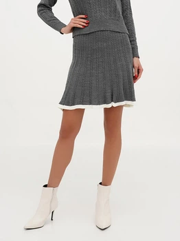 Спідниця міні осіння жіноча EQUILIBRI W391 032 200-207 One Size Dark grey (2299965848880)