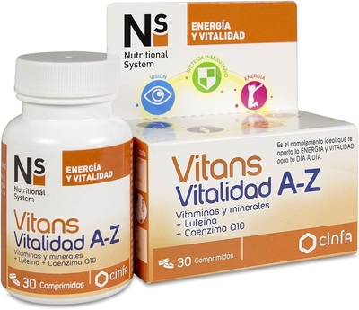 Witaminy i minerały Cinfa Ns Nutritional System Vitans Witalność A-Z 30 tabletek (8470001786791)