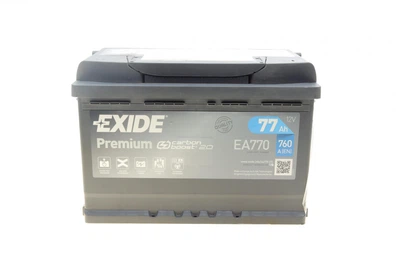 Аккумуляторная батарея 77Ah/760A 278x175x190/+R/B13 Premium - EA770 EXIDE