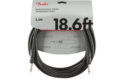 Кабель інструментальний FENDER CABLES PROFESSIONAL 18.6' BLACK (300913)