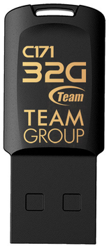 Pendrive USB Team Group C171 32GB USB 2.0 Black (TC17132GB01)