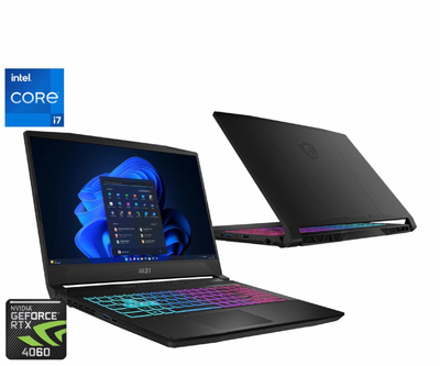 Ноутбук (2024) геймерский MSI Katana 17 i7-13620H / 64GB / 2TB+2TB / Win11x Licensed / RTX4060 / 17.3" 144Hz