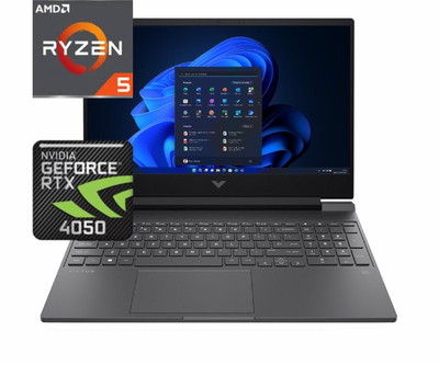Ноутбук (2024) игровой HP Victus 15 R5-8645HS/ 16GB / 1TB/ Win11x Licensed/ RTX4050 / 15.6" 144Hz