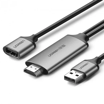 Адаптер UGREEN CM151 USB to HDMI Digital AV Adapter 1.5m (Gray) (50291)