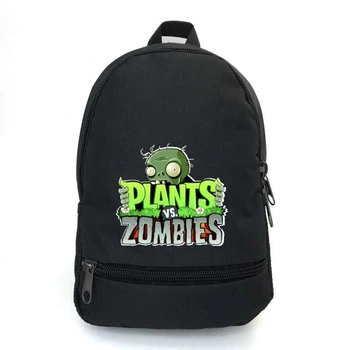 Рюкзак школьный Растения против зомби School Bag BIG (Plants vs Zombies - 04) черный (43 х 30 х 17 см)