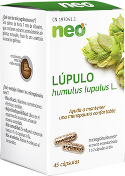 Naturalny suplement diety Neo Fitogranulos Chmiel 45 kapsułek (8436036590239)