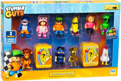 Zestaw mini figurek Kids World Stumble Guys Deluxe Box B 12 sztuk (7290117589328)