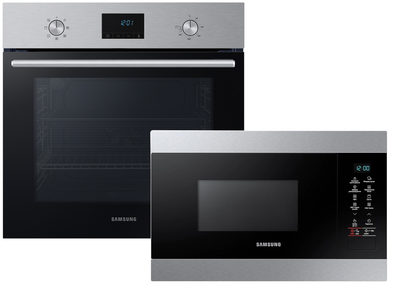 Духовой шкаф электрический SAMSUNG NV68A1110RS/WT + Встраиваемая микроволновая печь SAMSUNG MG22M8074AT/UA (комплект)