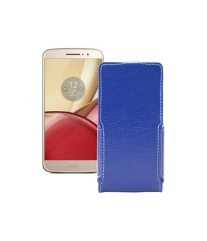 Чохол-флип з екошкіри для телефону Motorola Moto M (xt1663) Синій
