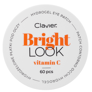 Гідрогелеві патчі для шкіри навколо очей Clavier Bright Look Vitamin C 60 шт (5907996057252)