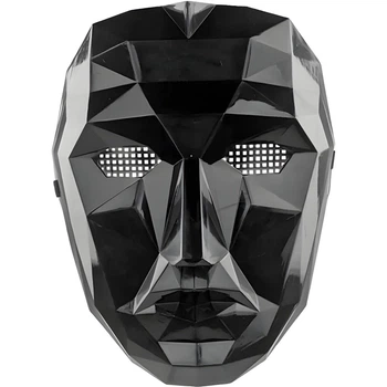 Маска героя "Игра в кальмара" Распорядитель черная (3939 A)