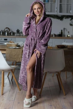 Fashions • Халат женский Роуз Fashions 42-48 лиловый (251/1-хал)