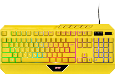 Клавіатура 2E Gaming KG315 RGB USB жовтий укр (2E-KG315UYW) 264893