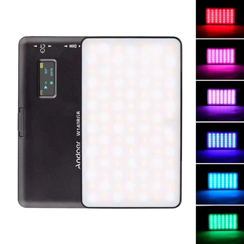 Лампа для відеозйомки Andoer W140 RGB світлодіодна 2500K-9000K 3,7 В Освітлення для відео та фото