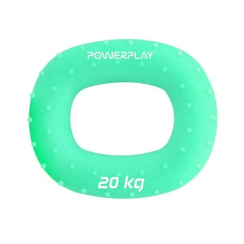 Эспандер кистевой силиконовый PowerPlay PP-4337 Hand Grip Medium 20 кг (Зеленый)
