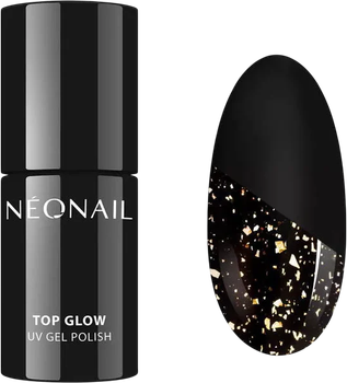 Топ для нігтів NeoNail Glow Top гібридний Gold Flakes 7.2 мл (5903657884656)