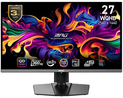 Монітор 26.5" MSI MPG 271QRX QD-OLED QHD 360Hz (MPG 271QRX QD-OLED)