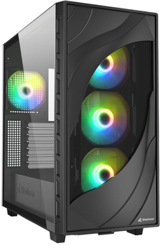 Корпус Sharkoon Rebel C80G RGB Black (4044951041152)