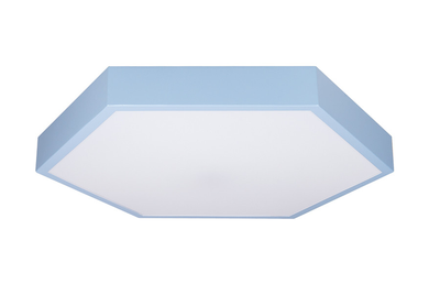 Потолочная LED люстра 70W с пультом Levistella шестигранной формы 2700/4000/6000К голубая IP20 752L75 BLUE