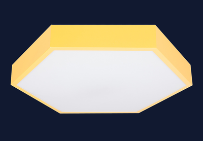 Потолочная LED люстра 70W с пультом Levistella шестиугольной формы 2700/4000/6000К желтая IP20 752L75 YELLOW
