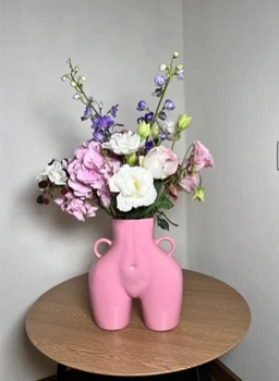 Ваза Nana Ceramics Ким Розовая 25 см
