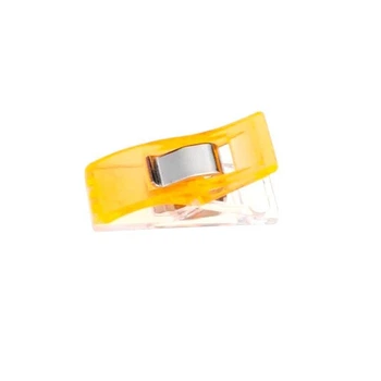 Кліпса пластикова 2,7 x 1 см затискач для печворку, квілтингу, шкіри Рeri 1шт. (5935)