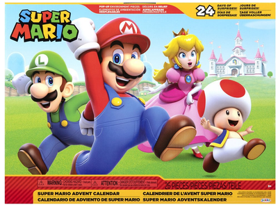 Kalendarz adwentowy Jakks Pacific Nintendo Super Mario 26 elementów 142373 (0192995411357)