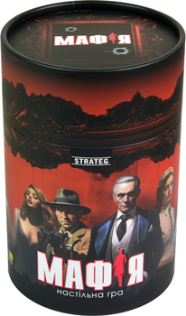Настольная игра Strateg Мафия на украинском языке в тубусе (30698) (4823113883928) 