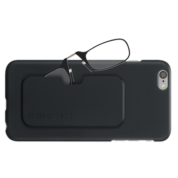 Очки для чтения Thinoptics +2.50 Черные + Чехол iPhone 6/6S Plus Черный (2.5BBI6P)