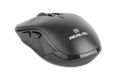 Мышь беспроводная REAL-EL RM-331W Black Store