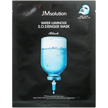 Ультразволожающая тканевая маска Jm Solution Water Luminous S.O.S Ringer Mask Black 35 мл (8809505542136)