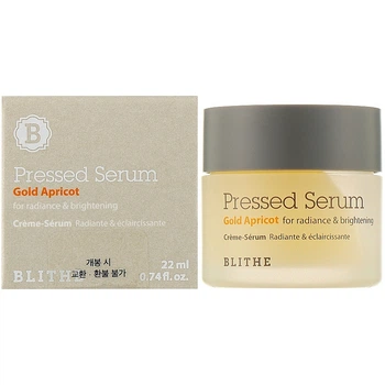 Крем-сыворотка для тусклой и пигментированной кожи Blithe Pressed Serum Gold Apricot 22 мл (8809501660766)
