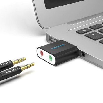 VENTION USB External Sound Card Black (VAB-S17-B)